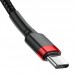 Baseus Cafule Cable USB-C PD 2.0 QC 3.0 60W 2m (Black - Red) Baseus Cafule Cable USB-C PD 2.0 QC 3.0 60W 2m (Black - Red)